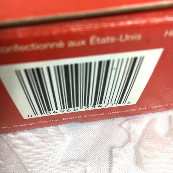 Vintage St George Lead Crystal Stackable Candlestick Holder 6 pc Set New In Box - Picture 9 of 9